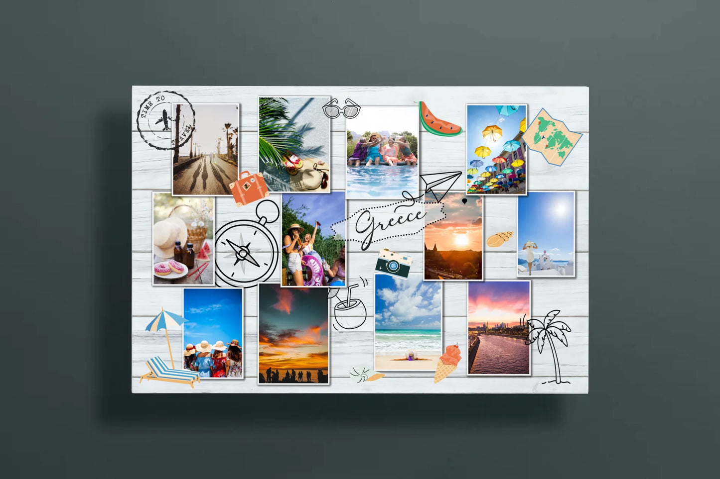 Landscape Canvas Hanging on Wall Mockup copy42
